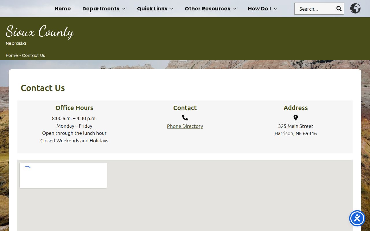 Sioux County official contact route for active warrant records